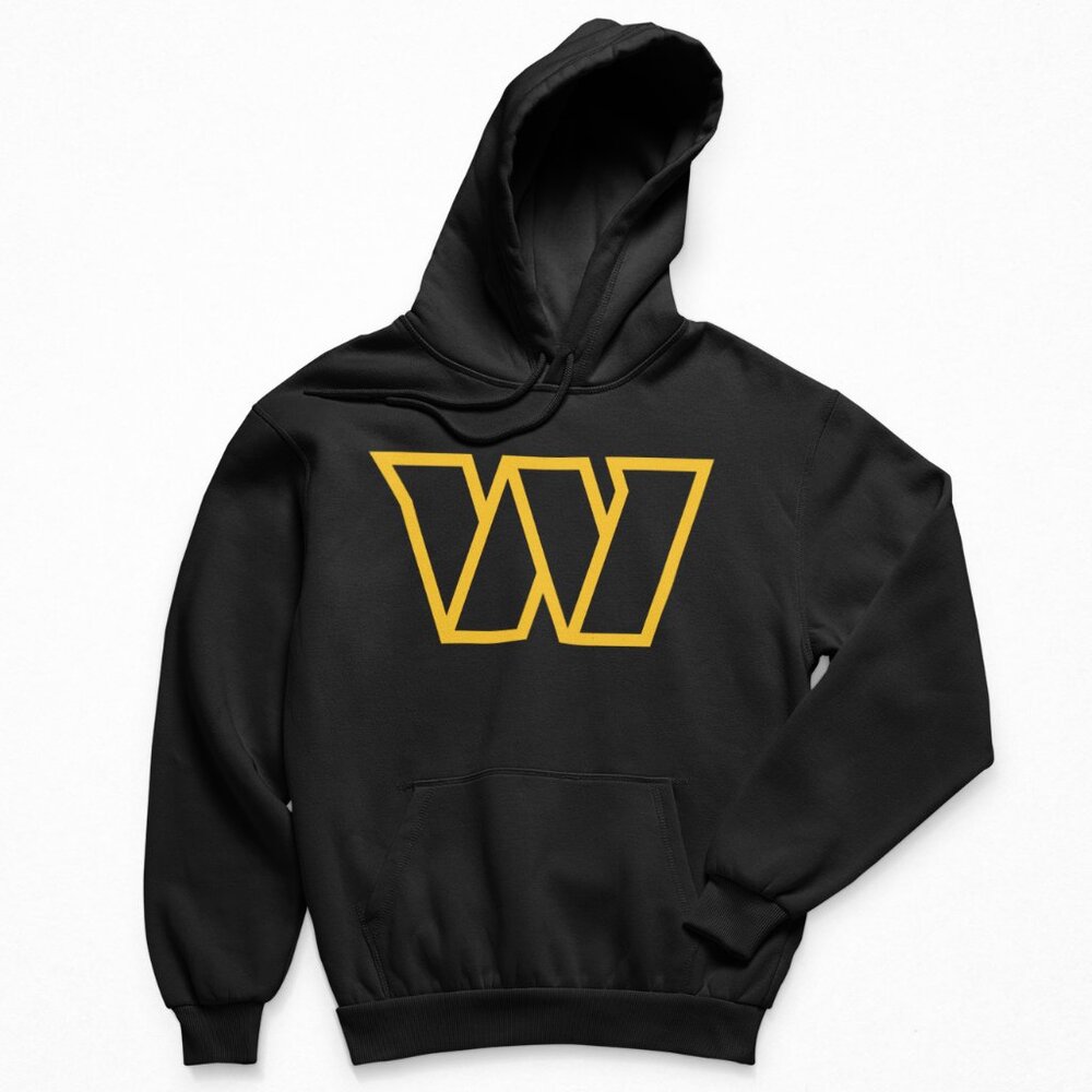 NEW Washington Commanders Team Color Pop W Fleece Pullover Hoodie BLACK